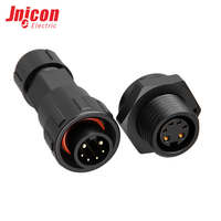 Connecteur en nylon surmoulé étanche IP67 à 5 broches M16, sans câble, prise circulaire pour câblage d'équipements industriels extérieurs