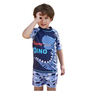 Maillot <span class=keywords><strong>de</strong></span> <span class=keywords><strong>bain</strong></span> à manches courtes pour bébé garçon personnalisé, pantalon, maillot <span class=keywords><strong>de</strong></span> <span class=keywords><strong>bain</strong></span> deux pièces à motifs floraux pour enfants - Product Image 1
