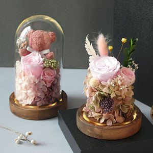 Rosas preservadas en cúpula <span class=keywords><strong>de</strong></span> cristal para jóvenes, flores, venta al por mayor - Product Image 4