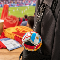 Porte-clés anti-stress personnalisé avec logo, en forme de ballon de football, jouet sensoriel, cadeau promotionnel pour événements sportifs, pour enfants et adultes
