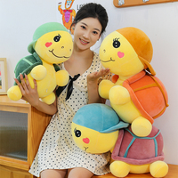 Vente en gros Jouet en peluche tortue chapeau super doux Jouet animal en peluche tortue dessin animé mignon