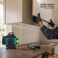 Niveau laser vert pour le pavage des allées, la pose de bordures, les marches de jardin, la nivellement des chemins, la pose de plombs, les travaux de drainage et de bordures