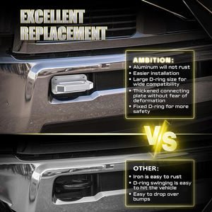 Hırs ağır ön çekme kancaları 2003-2018 Ram 2500 3500 2WD için uygun ve yumuşak kelepçe ile kullanılan 4WD d-ring sökmek - Product Image 5