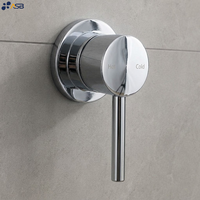 Robinet de douche mural monocommande en laiton et céramique poli, certifié WaterMark, sans plomb, pour salle de bain