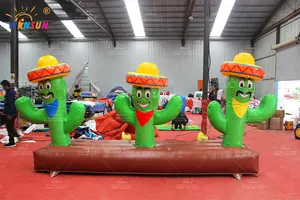 Aufblasbares Cactus Ring Toss Spiel Carnival Sport Game aufblasbares Hoopla-Wurfs piel
