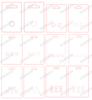 Boîtes en carton personnalisées avec impression, cartes en carton, couvercles en blister doublés de feuille métallisée, emballages en clamshell avec boîte de présentation en papier pour 5 comprimés