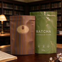 Sachet d'emballage pour café, pochette mate à huit soudures latérales pour 1 kg de grains de café, valve de dégazage, impression personnalisée pour la vente en gros de café