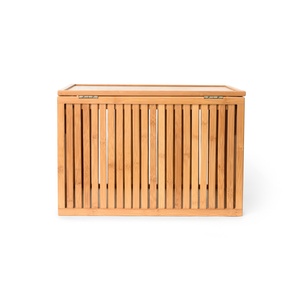 Cesta de almacenamiento de bambú al por mayor con tapa, cesta de almacenamiento de calidad de exportación, muy vendida. - Product Image 5