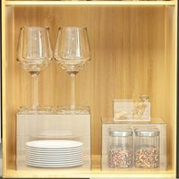 Présentoirs de Buffet en Acrylique Transparent 8" 7" 6" – Boîtes de Rangement et Conteneurs Alimentaires pour Table de Fête, Tailles Assorties