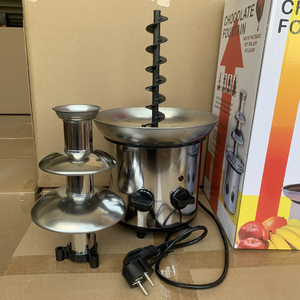 <span class=keywords><strong>Fondue</strong></span> au chocolat électrique commerciale à 3 niveaux Fontaine à chocolat à 3 couches - Product Image 4