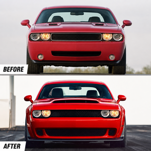 Kit de conversion de pare-chocs avant et arrière style <span class=keywords><strong>SRT</strong></span> pour Dodge <span class=keywords><strong>Challenger</strong></span> 2008-2014 vers 2015-2023, pour modèles Widebody et Narrow Body - Product Image 5