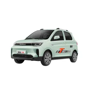 Mini SUV eléctrico T90 cian de 4 plazas con largo rango de kilometraje para adultos y niños 2024