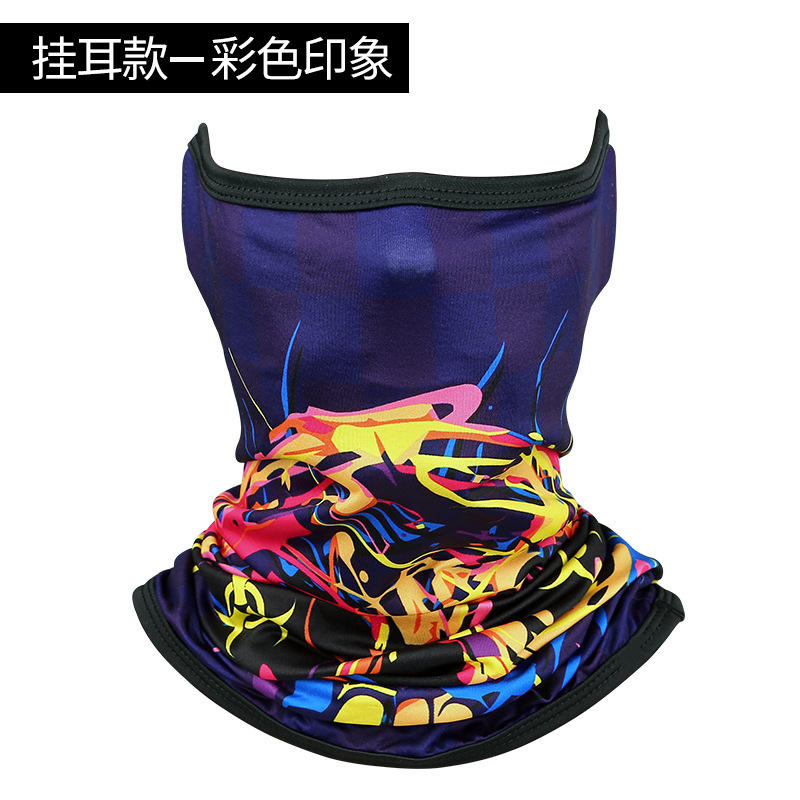 Impression colorée de mouchoir numérique