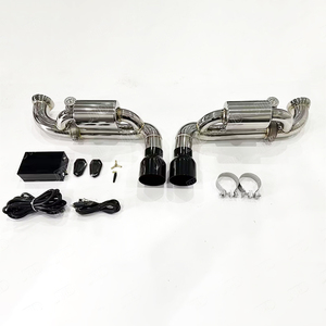Nouveau stock, vente chaude, échappement Catback Valvetronic JTLD en acier inoxydable 304 de 1,5 mm poli miroir pour Porsche 911 <span class=keywords><strong>GT3</strong></span> - Product Image 1