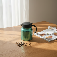 Thermos isolé sous vide de théière de camping de luxe en titane pur de 1000ml avec une performance thermique de 6 à 12 heures pour les boissons chaudes/froides