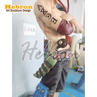 Figurines d'action en résine de haute qualité grandeur nature One Piece Zoro Luffy Ace, sculpture, figurine One Piece, statue, décoration d'intérieur