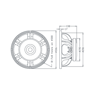 Chuyên Nghiệp Loa 12-Inch Woofer Mid-Bass Âm Thanh Loa Nhôm Chất Liệu Cho Ngoài Trời Hệ Thống Âm Thanh - Product Image 2