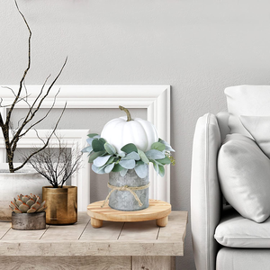 JUNJI – <span class=keywords><strong>tabouret</strong></span> de <span class=keywords><strong>plante</strong></span> en <span class=keywords><strong>bois</strong></span>, lot de 2, 10 pots de plantes en Pot rond, support de piédestal pour exposition intérieure et extérieure - Product Image 5