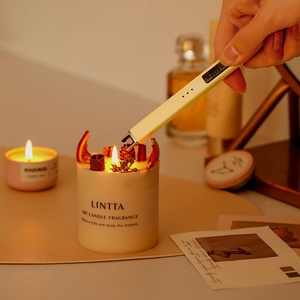 New <b>Windproof</b> & Flameless Electric Candle <b>Lighter</b> Plasma Arc <b>Lighters</b> with USB Rechargeable Battery Double Safety Switch - Product Image 5