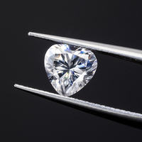 Bijoux Goldleaf, pierre précieuse en moissanite taille cœur de 0,1 à 4 carats, certifiée GRA, couleur DEF VVS, moissanite synthétique pour bague