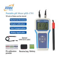 Analyseur Portable de qualité de l'eau et du pH, stockage automatique de données d'aquaculture d'eau douce, pHS-1701