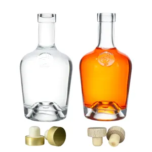 Garrafa de vidro para licor Garrafa De Cachaa, preço de fábrica, garrafa chique, República Checa, embalagem