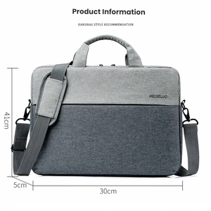 बड़ी क्षमता उच्च गुणवत्ता वाले पॉलिएस्टर कस्टम लैपटॉप बैग सेल फोन व्यापार फैशन दूत यूनिसेक्स एंटी चोरी वाटरप्रूफ वाटरप्रूफ - Product Image 2