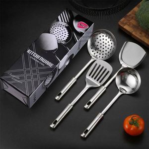 Vente en gros d'usine - Ensemble de 7 ustensiles de cuisine en acier inoxydable, comprenant spatule, cuillère et autres outils de cuisine - Product Image 1