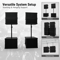 Sistem Suara Line Array NEARSTAR TW10S Self Powered 2+1 untuk Sewa Konser dan Produksi Panggung Mobile