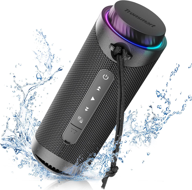 Tronsmart T7 30W Portable Speaker 360 Surround Sound IPX7 Waterproof TWS 60W Stereo RGB Light APP EQ Outdoor Party