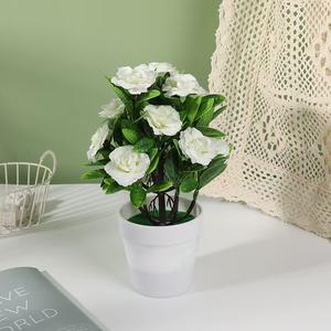 Piante Artificiali in Vaso Decorative Rose in Plastica per Matrimoni Bonsai da Interno Fiori in Velluto Piante in Plastica a Basso Prezzo - Product Image 6