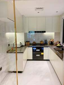 Amsip Factory, fabricant de meubles de cuisine, armoires brillantes de style moderne sur mesure, îlot de cuisine - Product Image 3