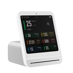 Qingping akıllı OLED hava kalitesi izleme 2 sensör dedektörü PM2.5 TVOC su geçirmez gürültü toz monitör saat pil Bar plastik - Product Image 1