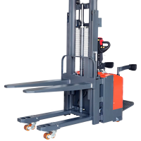 Gerbeur double palettes électrique HELI 1,5 tonne 2 tonnes 1500 kg, gerbeur à double fourche électrique 4,5 m de levage, autoporté, entièrement électrique, CE ISO, pour entrepôt
