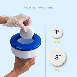 Distributeur de chlore flottant <span class=keywords><strong>pour</strong></span> piscines, compatible avec les comprimés de <span class=keywords><strong>3</strong></span> pouces - Flotteur de chlore <span class=keywords><strong>pour</strong></span> <span class=keywords><strong>piscine</strong></span> avec aérations réglables et équilibrées - Product Image 5