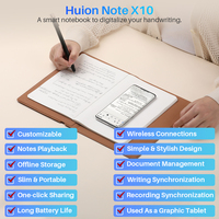 Bloc-notes numérique intelligent multifonction Huion Note X10 avec enregistrement, lecture, dessin et connexion sans fil