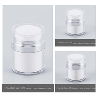 Flacon distributeur de crème sous vide, pot d'huile essentielle, pot de pommade, flacon de fond de teint, flacon de lotion avec pompe, vide, portable, pour voyage, échantillon rechargeable en ABS