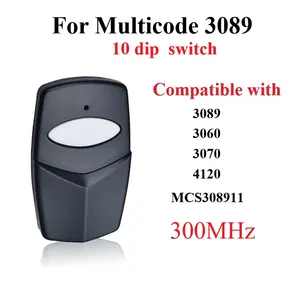 Đa mã 3089 308911 từ xa cổng Opener phù hợp cho tuyến tính cửa nhà để xe 300MHz 10-mã Transmitter