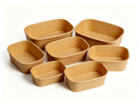 Bol à salade hexagonal jetable biodégradable avec couvercle, vaisselle écologique en bagasse, accessoire