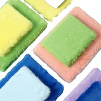 Carnet de composition A5 à couverture rigide thermique, 80 feuilles, impression numérique – Carnet promotionnel Kawaii en tissu peluche pour bureau et entreprise
