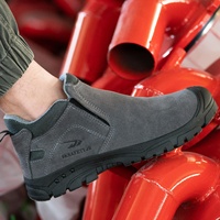 Chaussures de sécurité CEATSAFETV en cuir microfibre bon marché avec embout en acier, bottes de sécurité pour soudeurs