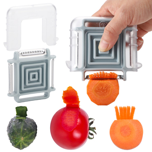 Éplucheur de légumes 3-en-1 interchangeable en gros pour légumes, fruits, pommes de terre, carottes avec lame en acier inoxydable - Product Image 3