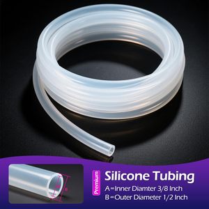 أنابيب سيليكون مخصصة معالجة، شفافة وآمنة للطعام، مرنة ومقاومة للحرارة العالية، أنابيب سيليكون كبيرة القطر - Product Image 1