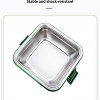 Lot de 3 seaux isothermes en acier inoxydable 2,5/5/10L – Classiques, pour le transport et le stockage de nourriture en extérieur, idéaux pour le camping et la cuisine, emballés en cartons