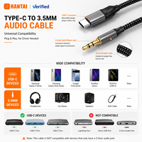 Câble audio USB-C vers 3,5 mm pour autoradio, qualité sonore Hi-Fi, câble jack audio USB-C vers 3,5 mm pour casque et haut-parleur