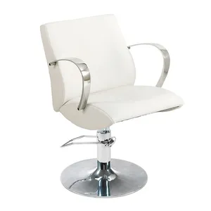 Levao 不锈钢双面美发造型站椅子理发店