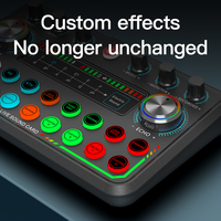 Kit d'interface audio de studio professionnel USB, comprenant un ensemble de diffusion en direct, un microphone pour un son optimal, une carte son, des mélangeurs audio