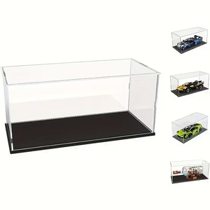 Boîte de rangement en acrylique transparent DSF87, 20x20x30cm, boîte de présentation transparente pour l'organisation du bureau ou des étagères, personnalisable - Product Image 2