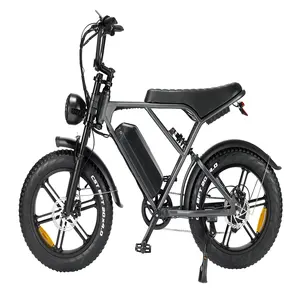 Eu Ons Magazijn 1000W Retro Vuilvet Band E-Bike V8 H9 2.0 Lange Afstand 20*4.0 "Off-Road Elektrische Fiets 500W Fatbike 50 Km/h