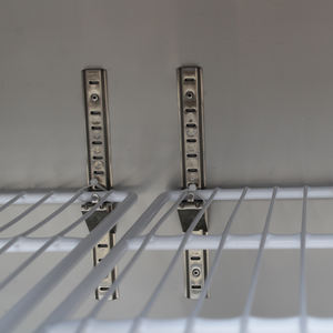 Mesa de Trabajo Refrigerada de Acero Inoxidable con Temperatura Única, <span class=keywords><strong>Congelador</strong></span> Bajo Encimera, Mesa de Preparación con Control Digital y Estantes Ajustables - Product Image 2